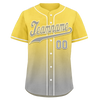 Custom Yellow Grey Fade Fashion Personalized Authentic Baseball Jersey BSBJ01-D0a70fb