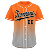 Custom Orange Grey Fade Fashion Personalized Authentic Baseball Jersey BSBJ01-D0a70ec