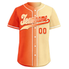 Custom Orange Beige Gradient Fashion Personalized Authentic Baseball Jersey BSBJ01-D0a707f