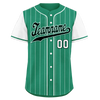 Custom Green White Stripe Fashion Personalized Authentic Baseball Jersey BSBJ01-D017246