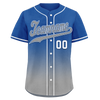 Custom Blue Grey Fade Fashion Personalized Authentic Baseball Jersey BSBJ01-D0a70bf