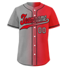 Custom Grey Red Gradient Fashion Personalized Authentic Baseball Jersey BSBJ01-D0a7aad