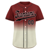 Custom Red Grey Fade Fashion Personalized Authentic Baseball Jersey BSBJ01-D0a70fa