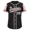 Custom Black Pink Raglan Sleeves Personalized Authentic Baseball Jersey BSBJ01-D017197