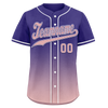 Custom Purple Pink Fade Fashion Personalized Authentic Baseball Jersey BSBJ01-D0a7070