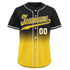 Custom Black Yellow Fade Fashion Personalized Authentic Baseball Jersey BSBJ01-D0a70cc