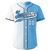 Custom White Blue Gradient Fashion Personalized Authentic Baseball Jersey BSBJ01-D0a7aaa