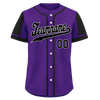 Custom Purple Black Raglan Sleeves Personalized Authentic Baseball Jersey BSBJ01-D017185