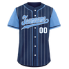 Custom Blue Stripe Fashion Personalized Authentic Baseball Jersey BSBJ01-D017230