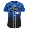 Custom Blue Black Fade Fashion Personalized Authentic Baseball Jersey BSBJ01-D0a70be