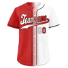 Custom Red White Gradient Fashion Personalized Authentic Baseball Jersey BSBJ01-D0a7aa9