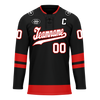 Custom Black Red Personalized Hockey Jersey HCKJ01-D0a700b