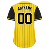 Custom Gold Black Stripe Fashion Personalized Authentic Baseball Jersey BSBJ01-D017218