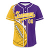 Custom Purple Yellow Classic Style Personalized Authentic Baseball Jersey UN002-D0b0a00-a7