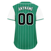 Custom Green White Stripe Fashion Personalized Authentic Baseball Jersey BSBJ01-D017246