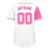 Custom Pink White Skull Fashion Personalized Authentic Baseball Jersey BSBJ01-D017151