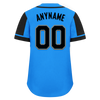 Custom Blue Black Raglan Sleeves Personalized Authentic Baseball Jersey BSBJ01-D017209