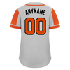 Custom Gray Orange Raglan Sleeves Personalized Authentic Baseball Jersey BSBJ01-D017187