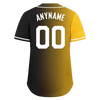 Custom Yellow Black Gradient Fashion Personalized Authentic Baseball Jersey BSBJ01-D0a7a00