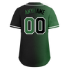 Custom Green Black Gradient Fashion Personalized Authentic Baseball Jersey BSBJ01-D0a707c