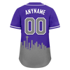 Custom Purple Gray City Edition Personalized Authentic Baseball Jersey BSBJ01-D017130