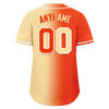 Custom Orange Beige Gradient Fashion Personalized Authentic Baseball Jersey BSBJ01-D0a707f