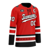 Custom Red Black Personalized Hockey Jersey HCKJ01-D0a700a