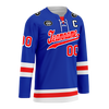 Custom Blue Red Personalized Hockey Jersey HCKJ01-D0a7007