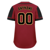 Custom Red Black Raglan Sleeves Personalized Authentic Baseball Jersey BSBJ01-D017162