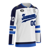 Custom White Blue Personalized Hockey Jersey HCKJ01-D0a70e0