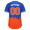 Custom Blue Orange City Edition Personalized Authentic Baseball Jersey BSBJ01-D017128