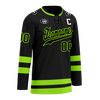 Custom Black Green Personalized Hockey Jersey HCKJ01-D0a70b8