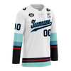 Custom White Blue Personalized Hockey Jersey HCKJ01-D0a70da