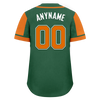 Custom Green Orange Raglan Sleeves Personalized Authentic Baseball Jersey BSBJ01-D017208