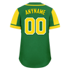 Custom Green Yellow Raglan Sleeves Personalized Authentic Baseball Jersey BSBJ01-D017191