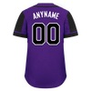 Custom Purple Black Raglan Sleeves Personalized Authentic Baseball Jersey BSBJ01-D017185