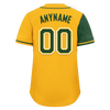 Custom Green Yellow Skull Fashion Personalized Authentic Baseball Jersey BSBJ01-D017154