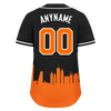 Custom Black Orange City Edition Personalized Authentic Baseball Jersey BSBJ01-D017133