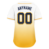 Custom White Yellow Fade Fashion Personalized Authentic Baseball Jersey BSBJ01-D0a70dc