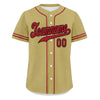 Custom Yellow Classic Style Red Personalized Authentic Baseball Jersey UN002-bd0b00d8-7