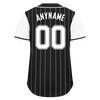 Custom Black White Stripe Fashion Personalized Authentic Baseball Jersey BSBJ01-D017239