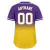 Custom Purple Yellow Fade Fashion Personalized Authentic Baseball Jersey BSBJ01-D0a70cb