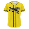 Custom Yellow Classic Style Black Personalized Authentic Baseball Jersey UN002-bd0b00d8-b7