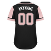 Custom Black Pink Raglan Sleeves Personalized Authentic Baseball Jersey BSBJ01-D017197