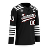 Custom Black White Personalized Hockey Jersey HCKJ01-D0a700d