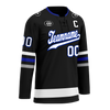 Custom Black Grey Personalized Hockey Jersey HCKJ01-D0a70ba