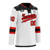 Custom White Black Personalized Hockey Jersey HCKJ01-D0a700c