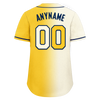 Custom White Yellow Gradient Fashion Personalized Authentic Baseball Jersey BSBJ01-D0a709f