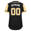 Custom Black Yellow Raglan Sleeves Personalized Authentic Baseball Jersey BSBJ01-D017196