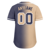 Custom Beige Blue Gradient Fashion Personalized Authentic Baseball Jersey BSBJ01-D0a7080